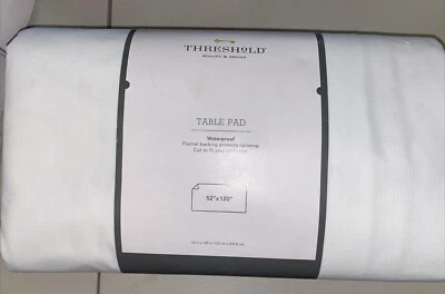 Threshold Waterproof Table Pad 52 X 70" Flannel Backing - Image 1 of 4