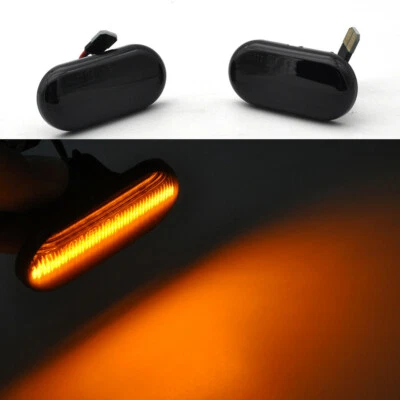 2 luces de señal lateral LED secuenciales dinámicas para Nissan Note Pathfinder Qashqai Foto 1 de 4