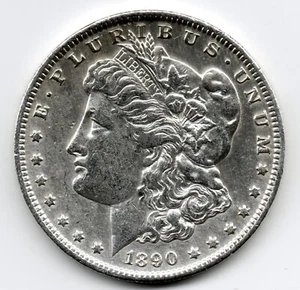 1890 O Morgan dollaro d'argento 90% argento FDC non circolato - Foto 1 di 2
