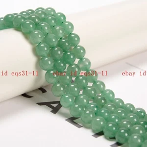 Genuine Natural 10mm Green Aventurine Round Gemstone Loose Beads 15" Strands AAA - Picture 1 of 6