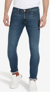 Pantalones de mezclilla Wrangler para hombre Bryson ajustados elásticos 'Green Bay' FACTORY SECONDS WA18 - Imagen 1 de 10