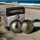 2022 BARBADOS $5 SPHERICAL 3D PLANET MERCURY ANTIQUE 1 OZ .999 SILVER COIN 2022 BARBADOS $5 SPHERICAL 3D PLANET MERCURY ANTIQUE 1 OZ .999 SILVER COIN