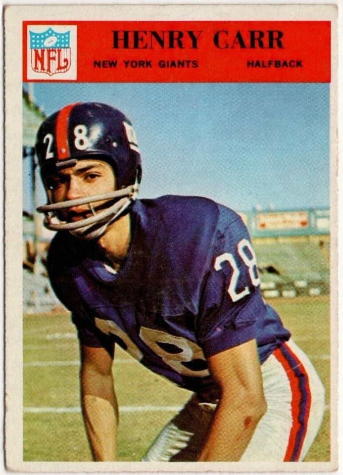 1966 Philadelphia Henry Carr Rookie Card #120 Giants - Image 1 of 1
