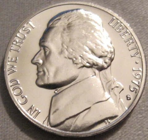 SELLING AS SHOWN - 1975 S PROOF JEFFERSON NICKEL FROM A PROOF SET *** 129 Cover