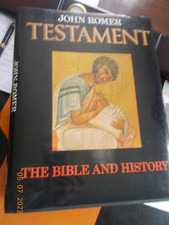 Testament, The Bible and History, HC/DJ, by John Romer, 1988, 1st American Ed.