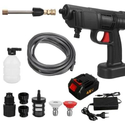 GEDI IDROPULITRICE A BATTERIA 48V ALTA PRESSIONE PORTATILE SENZA FILI LAVAGGIO AUTO