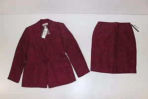 KOSTENLOSER VERSAND The Look Randolph Duke Damengröße 8 burgunderrot Anzug Jacke Rock NEU - Bild 1 von 1