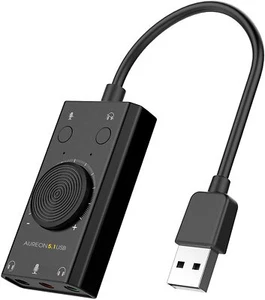 TerraTec 324195 Aureon 5.1 USB Externe Soundkarte mit Lautstärkeregler Wie Neu - Bild 1 von 3