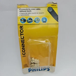 Philips Video Twist On Cable Connectors(2) RG59 PH61021 Cable/TV/VCR - Picture 1 of 9