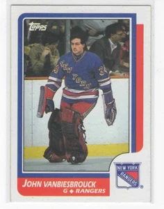 1986-87 Topps Hockey John Vanbiesbrouck radiocontrol #9 nuevo como nuevo o mejor - Imagen 1 de 1