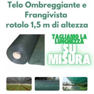 Telo Rete ombreggiante 90% frangivista rotolo mt 1,5 con misura personalizzata - Foto 1 di 13
