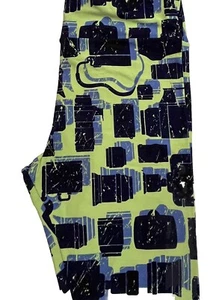 Lularoe TC Alto Curvilíneo 12-18 Leggings Verde Azul Marino Cámaras Lentes Fotografía - Imagen 1 de 2