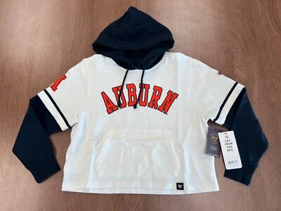 AUBURN TIGERS 47 TRIFECTA RECORTADA CAPUCHA CORTA MUJER POLAR JERSEY S NUEVO CON ETIQUETAS $120 Foto 1 de 4