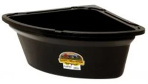 Alimentador de esquina Little Giant 26 cuartos ahorro de espacio caballo ovejas cabras llamas negro - Imagen 1 de 1