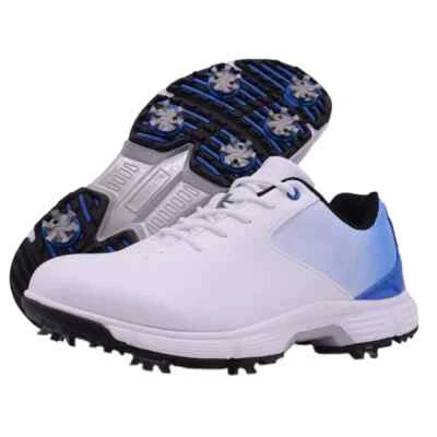 Tenis de golf profesionales para hombre impermeables con picos entrenadores de golf zapatos de gran tamaño Foto 1 de 4