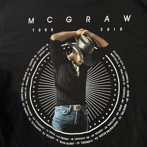 Tim McGraw Trikot 2019 Tour Gr. XL schwarz 100% Baumwolle  - Bild 1 von 9