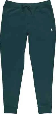 Polo Ralph Lauren 慢跑裤男式双针织运动裤大号苔藓绿色全新带标签 — 第 1/4 张图片