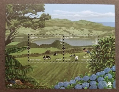 [SJ] Portugal Europa CEPT Forest 2011 Bird Ox Flower Mountain Tree (ms) MNH - Image 1 of 4