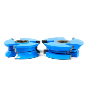 Amana Tool SC420 2-PC Wainscot 3-1/2 D x 1/2 & 3/4 Bore Shaper Cutter Set - Picture 1 of 2