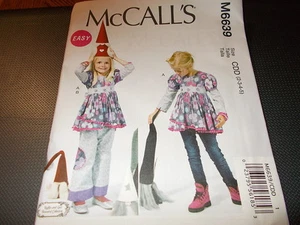 McCalls Pattern M6639 Girls RUFFLES & LACE Pullover Top & Elastic Waist Pants - Picture 1 of 2