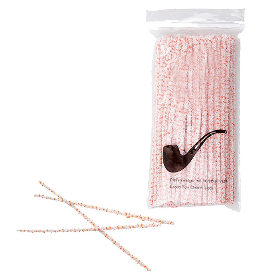 Bürsten-Pfeifenreiniger Original rot-weiß Hochleistung Putzfaser 80 Stück Beutel - Bild 1 von 1