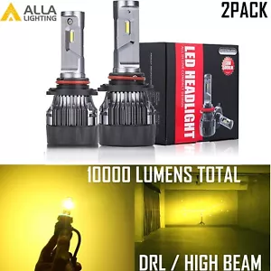 Alla Lighting LED 9005 S-HCR YELLOW Driving Light|Headlight Replacement,Slim Fan - Picture 1 of 11