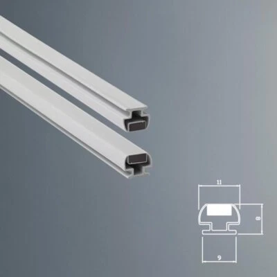 RICAMBI & BOX DOCCIA Guarnizione Magnetica Box Doccia in Gomma EC-MAG-9-41 - KIT 2 PE - Colore Bianco