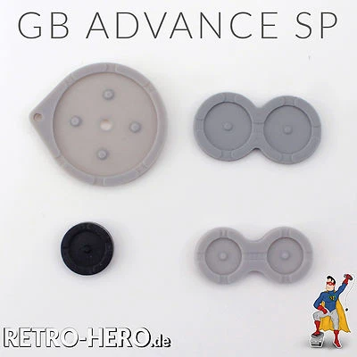 Game Boy Advance SP Gummi Pads conductive Buttons Tasten gameboy kontakte Knöpfe