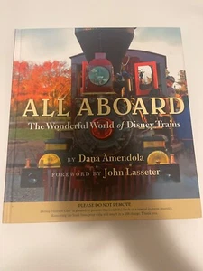 Out of Print  Hardcover Book - ALL ABOARD - The Wonderful World of Disney Trains - Picture 1 of 2