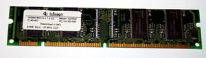 64 MB SD-RAM 168-pin PC-133U non-ECC CL3 'Infineon HYS64V8301GU-7.5-C2' - Picture 1 of 2