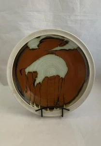 ROBIN HOPPER Signed Studio Pottery Shallow Bowl, Hillsdale Pottery - Picture 1 of 6