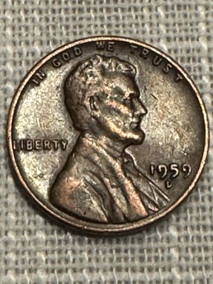 1959 “D” Mint Lincoln penny error, “L” in Liberty is on Rim. Rare US Coin Errors - Image 1 of 4