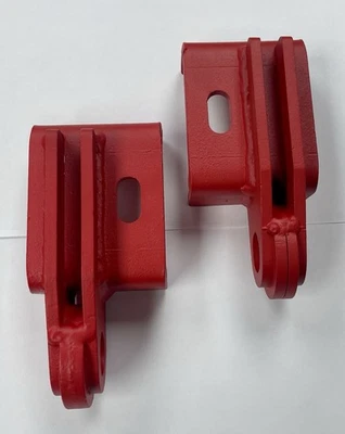 Toyota Tacoma 2009-2023 punto de recuperación delantero gancho de remolque rojo Foto 1 de 4