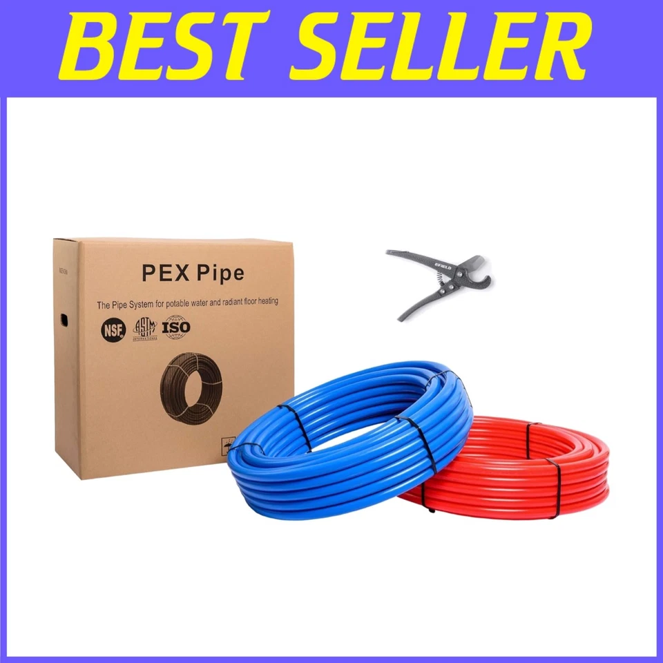 2 Rolls 3/4" Pex-B Pipe/Tubing, 200 ft Length, NSF Certified - Image 1 of 4