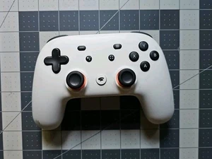 Google Stadia H2B White Wired/Wireless Premiere Edition Controller - Picture 1 of 3