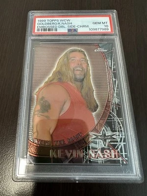 1999 Topps WCW Embossed Chrome Double-Sided Kevin Nash Goldberg - Image 1 of 2
