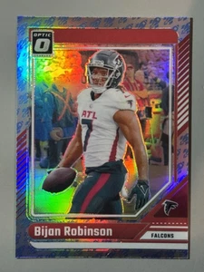 Bijan Robinson 2024 Donruss Optic Rocket Emoji Prizm SSP Atlanta Falcons #8 - Picture 1 of 2