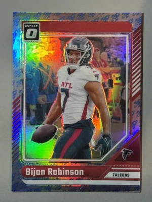 Bijan Robinson 2024 Donruss Optic Rocket Emoji Prizm SSP Atlanta Falcons #8 - Image 1 of 2