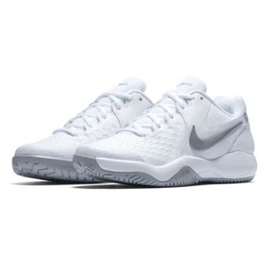 Nike Air Zoom Resistance weiß silber Tennisplatz Sneaker Gr. 10 (918201-101) - Bild 1 von 10