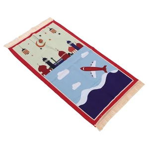 Peaceful Environment Kinder Meditationsmatte weiche dicke Baumwolle Gebetsteppich - Bild 1 von 12