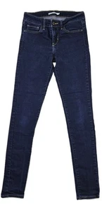 Levi's 711 Damen Jeans W25 L30 Blau Skinny Mid Rise Baumwolle Guter Zustand - Bild 1 von 16