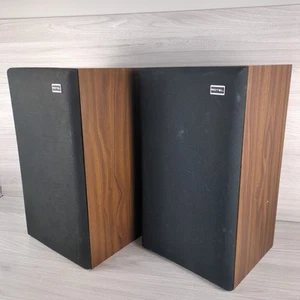 Vintage Rotel RL-400 Speakers (Pair) 80W 8ohms Tested Oak Wood Effect - Picture 1 of 11