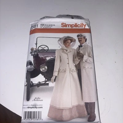 Simplicity Pattern #2581 Men and Misses's 1910s Coats and HatsNEW, Uncut Size A - Image 1 of 3