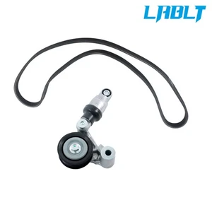 LABLT Serpentine Belt & Tensioner Set For Chevrolet C7 Corvette GM 2014-2019 - Picture 1 of 14