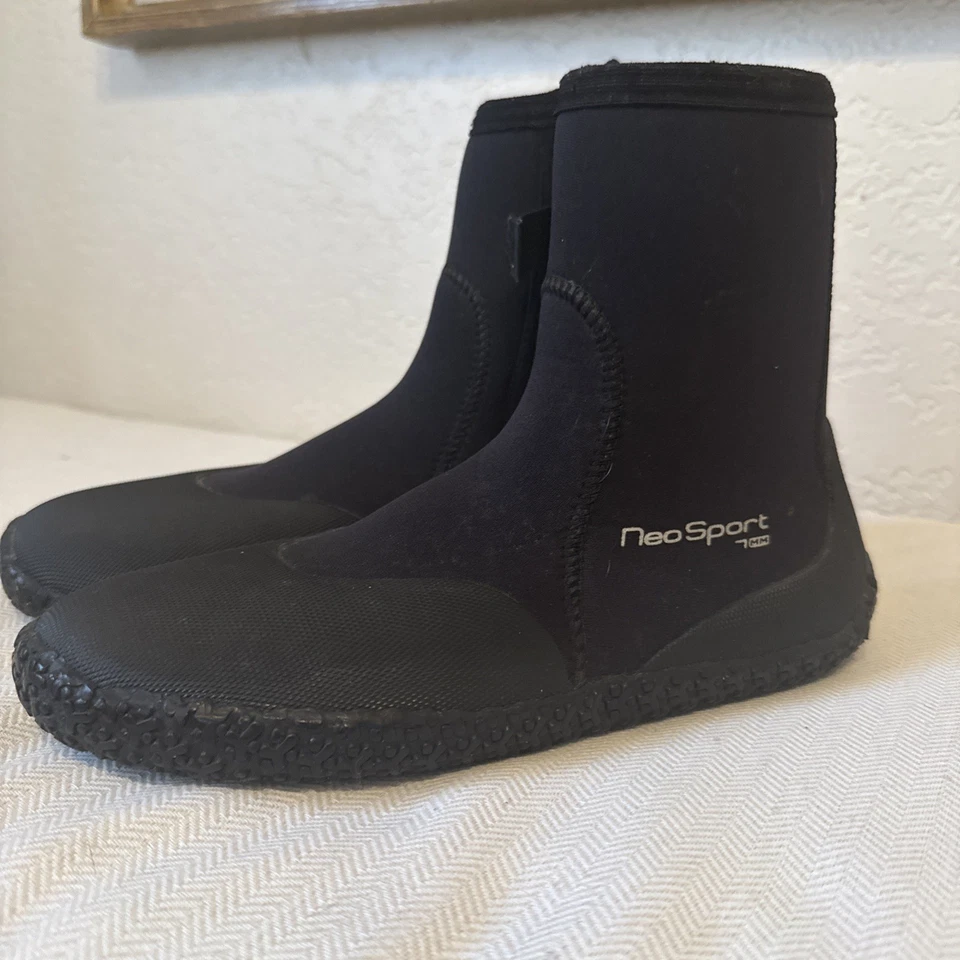 Botas de buceo Neosport 7 mm talla 9 traje de neopreno botines nuevos sin etiquetas zapatos de buceo  Foto 1 de 4
