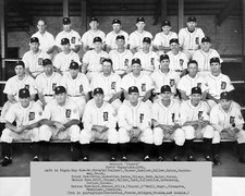 Detroit Tigers 1945 MLB Champions, 8x10 B&W Team Photo