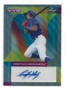 2022 Leaf Vivid Auto Gray /40 Cristian Hernandez BA-CH2 - Foto 1 di 1