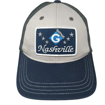 Gothic Nashville Snapback Trucker Hat Multicolor One Size Mesh Back District - Image 1 of 4