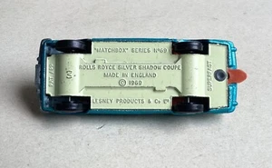MATCHBOX Superfast 69c - ROLLS ROYCE SILVER SHADOW, Primrose Yellow Base (70-72) - Picture 1 of 9