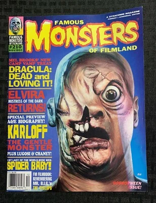 1995 FAMOUS MONSTERS Magazine #210 FN+ 6.5 Dracula Boris Karloff / Fisherman - Image 1 of 3